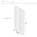 Ver imagem 4 de Painel Ripado Milão 2,50x1,16x3,3mm(2,9)m²  Ecorevest