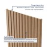 Painel Ripado Milão 2,50x1,16x3,3mm(2,9)m²  Ecorevest - 6