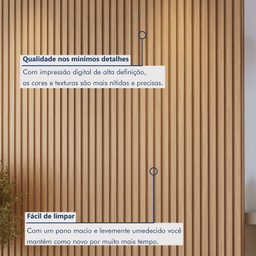 Painel Ripado Milão 2,50x1,74x3,3mm(4,35)m²  Ecorevest - 5