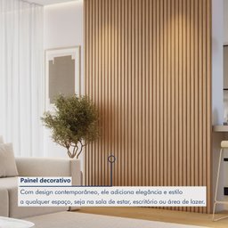 Painel Ripado Milão 2,50x1,74x3,3mm(4,35)m²  Ecorevest - 7