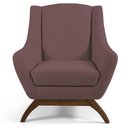 Ver imagem 4 de Kit 2 Poltronas Base Madeira Juliet B-305 Veludo Rosê