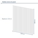 Ver imagem 4 de Painel Ripado Milão 2,50x2,32x3,3mm(5,8)m² Ecorevest