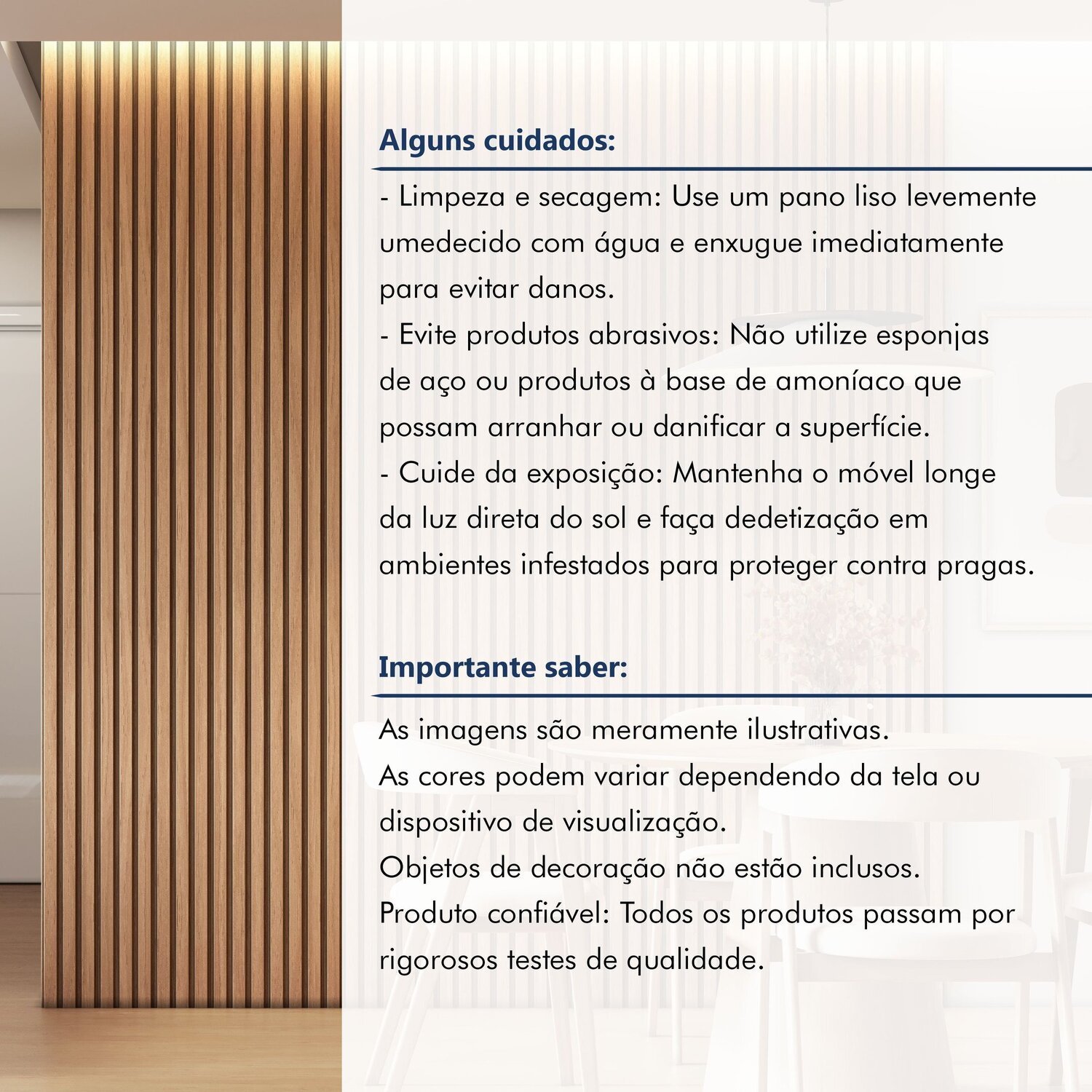 Painel Ripado Milão 2,50x2,32x3,3mm(5,8)m²  Ecorevest - 10
