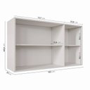 Ver imagem 7 de Cozinha Modulada 4 Peças 1 Torre Microondas 1 Aéreo 2 Balcões Arizona CabeCasa MadeiraOriginals