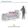 Quarto Infantil Completo Closet Caribe e Cama Alice 5 Gavetas - 11
