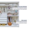 Quarto Infantil Completo Closet Caribe e Cama Alice 5 Gavetas - 8