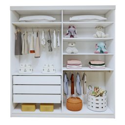 Quarto Infantil Completo Closet Caribe e Cama Alice 5 Gavetas - 16