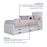 Quarto Infantil Completo Closet Caribe e Cama Alice 5 Gavetas - 2