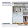 Quarto Infantil Completo Closet Caribe e Cama Alice 5 Gavetas - 6