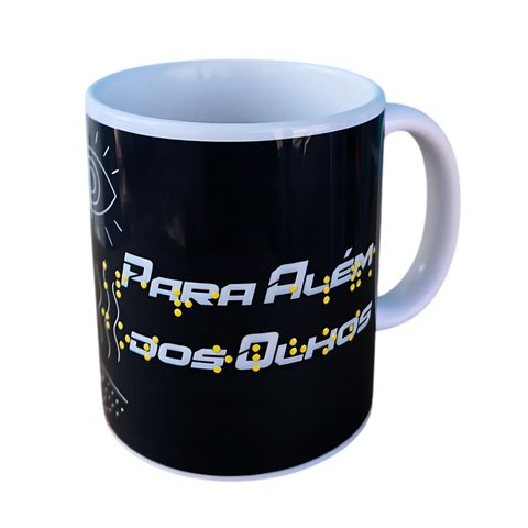 Caneca Acessibilidade 325 Ml em Braile Alto Relevo - para Além Dos Olhos