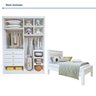 Quarto Infantil Completo Closet Eloá e Cama Irlanda - 10