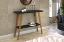 Ver imagem 2 de Aparador Larissa/monaco Tampo Mdf 25 Mm Maciço Preto