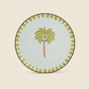 Ver imagem 1 de Prato Raso Palm Tree Cerâmica Verde - A\casa