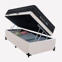 Ver imagem 1 de Cama Box Baú Solteiro 88cm Royal Air com Colchão Molas Ensacadas Branco Royal Sleep