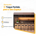 Ver imagem 3 de Kit 6 Banquetas para Balcão Bancada Cozinha Bistrô Ilhas Gourmet Bares Banco Flórida Preta