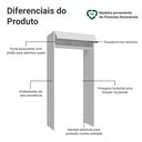 Ver imagem 3 de Porta-Geladeira 103 cm 1 Porta Basculante Branco Glamy Madesa Branco