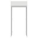 Ver imagem 6 de Porta-Geladeira 103 cm 1 Porta Basculante Branco Glamy Madesa Branco