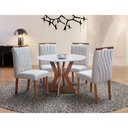 Ver imagem 1 de Sala de Jantar Maciça 4 Cadeiras 1x1 Ibiza Art Salas