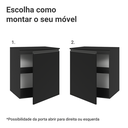 Ver imagem 5 de Balcão de Cozinha 60 cm 1 Porta Suspenso Preto Nice Madesa