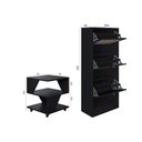 Ver imagem 4 de Kit Sapateira Spin Tropical 3 Portas e 2 Mesas de Cabeceira/centro Poquema