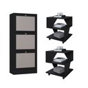 Ver imagem 1 de Kit Sapateira Spin Tropical 3 Portas e 2 Mesas de Cabeceira/centro Poquema