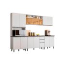 Ver imagem 2 de Cozinha Modulada Evidence 5 Peças com Tampo Paneleiro e Vidro Reflex Poliman