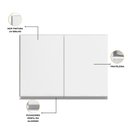 Ver imagem 5 de Cozinha Modulada Evidence 5 Peças com Tampo Paneleiro e Vidro Reflex Poliman