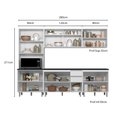 Ver imagem 3 de Cozinha Modulada Evidence 5 Peças com Tampo Paneleiro e Vidro Reflex Poliman