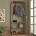 Ver imagem 2 de Closet Modulado 3 Prateleiras 200x80 Cm Ey101 Novam - Montana