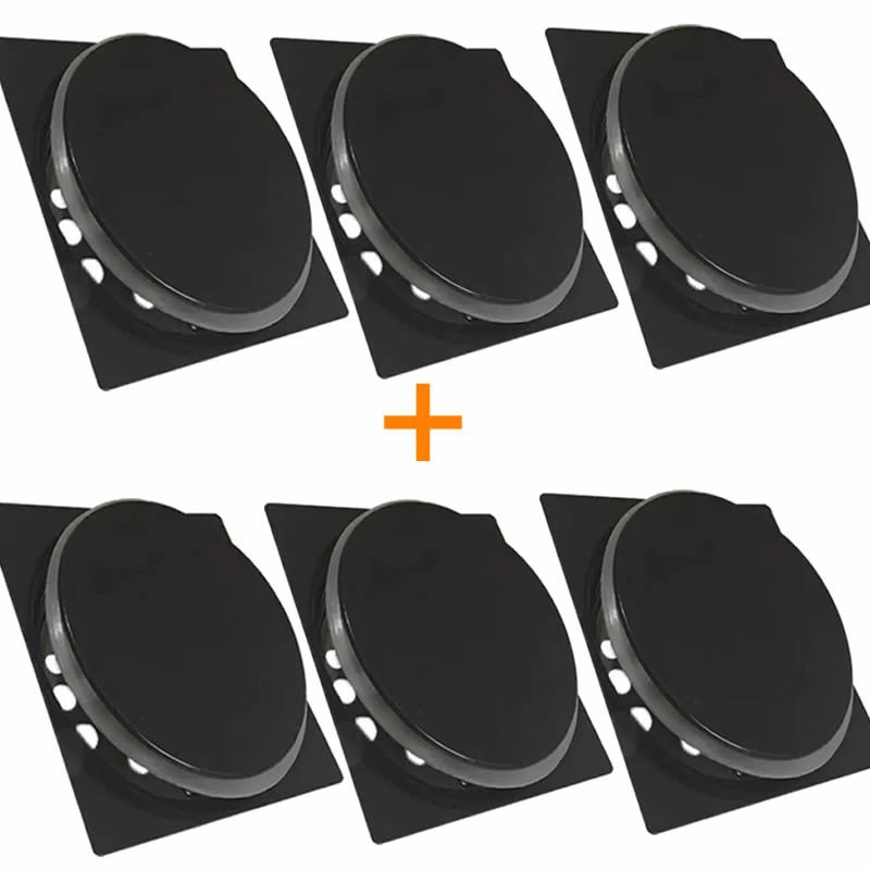 Kit 06 RALO CLICK QUADRADO 15 X15 BLACK Preto Fosco - 4