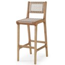 Ver imagem 1 de Banqueta Alta Trama Stain Jatobá Corda Areia 106cm - 67230