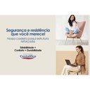 Ver imagem 6 de Mesa Cozinha Mila Premium Madeira Maciça C/ Tampo Madeirado C/ Vidro 160x90cm e 6 Cadeiras Alice