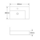 Ver imagem 4 de Cuba de Apoio Quadrada Mv50 60cm X 38cm