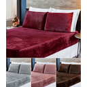 Ver imagem 2 de Jogo de lençol para cama casal 3 peças jogo de cama inverno com toque aveludado