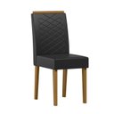 Ver imagem 1 de Kit c/2 Cadeiras Aurea Desm. New Ceval Ype/Corino Preto