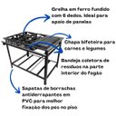 Ver imagem 2 de Fogão Industrial 4 Bocas P7 com Chapa Bifeteira Baixa Pressão 2QS 2QD Metalfour
