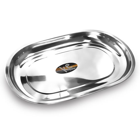 4 Baixelas Oval Em Aço Inox Bandeja Com 40 Cm 3106-40kh-4 - 1