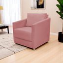 Ver imagem 2 de Poltrona Decorativa para Sala Recepção Manicure Consultório Celine Suede