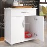 Armário Dispensa para Cozinha com Rodinhas Multiuso Branco - 2