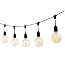 Ver imagem 1 de Cordão Varal de Luzes String Light Preto 20 Lâmpadas E27 10M EMBU LED