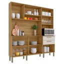 Ver imagem 3 de Cozinha Ambiente Ferrara 6 Portas e 2 Gavetas Freijó Soft - Kits Paraná