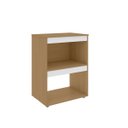 Ver imagem 3 de Gabinete Cooktop Adriana Amêndoa/branco C/tampo Fogão 4 ou 5 Bocas - Ajl Móveis