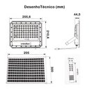 Ver imagem 3 de Refletor Led com Placa Solar 100w 6500k 1400lm Ip65-cristallux