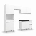 Ver imagem 2 de Cozinha Completa 8 Portas 4 Gavetas 270cm Top Class Branco Brilho