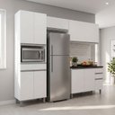 Ver imagem 1 de Cozinha Completa 8 Portas 4 Gavetas 270cm Top Class Branco Brilho