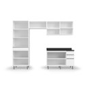 Ver imagem 5 de Cozinha Compacta 8 Portas 4 Gavetas 270cm Top Class Branco Brilho