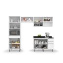 Ver imagem 6 de Cozinha Compacta 8 Portas 4 Gavetas 270cm Top Class Branco Brilho