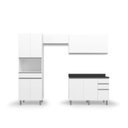 Ver imagem 4 de Cozinha Compacta 8 Portas 4 Gavetas 270cm Top Class Branco Brilho