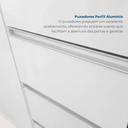 Ver mais imagens de Cozinha Compacta 8 Portas 4 Gavetas 270cm Top Class Branco Brilho