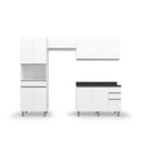 Ver imagem 4 de Cozinha Completa 8 Portas 4 Gavetas 270cm Top Class Branco Brilho